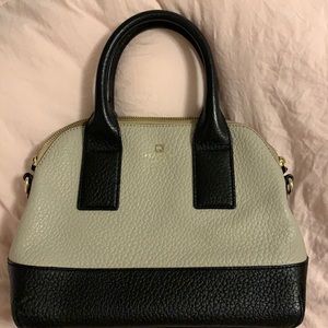 Kate Spade gray and black satchel